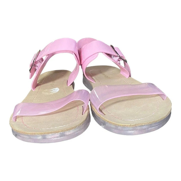 Madden Girl Womens Pink Sandals Size 5 M Casual Side Buckle Summer Open Toe - Picture 7 of 10